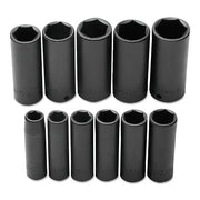 Torqueplus 11 Pc Deep Impact Socket Set, 1/2 in, 6 Point