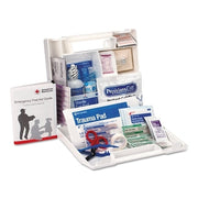 25 Person First Aid Kit, Contractors/Fleet Vehicles/Worksites, Plastic, Wall Mount