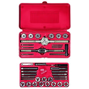 39-pc Machine Screw / Fractional Tap & Solid Round Die Set