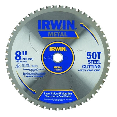 Metal Cutting Blade, 8 in dia, 50 Teeth