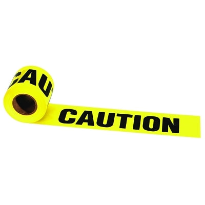 Strait-Line Barrier Tape, 3 in x 1000 ft, Caution