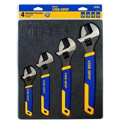 4-pc Adjustable Wrench Tray Set, 6 in, 8 in, 10 in, 12 in