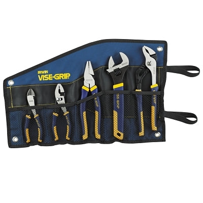 VISE-GRIP 5-PC ProPlier Kitbag Set, Slip Joint/Diagonal/Lineman Plier/Adjustable Wrench/Groove Joint