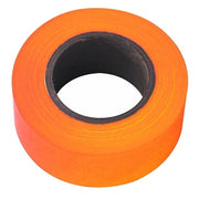 Flagging Tape, 1-3/16 in x 150 ft, Orange Glo