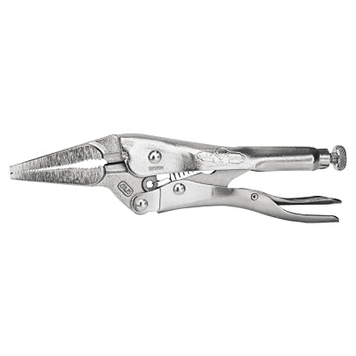 Long Nose Locking Plier, 2-1/4 in Jaw Opening, 6 in Long