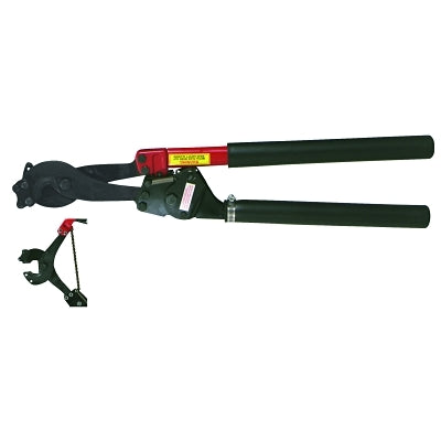 Ratchet Type Hard Cable Cutters, 29 1/4 in, Shear Cut