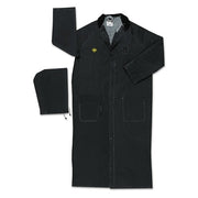 Classic Plus Series Rider Coat, 3X-Large, PVC/Polyester, Black