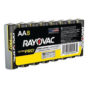 Ultra Pro Alkaline Battery, 1.5V, AA, Shrink Pack, 8/PK