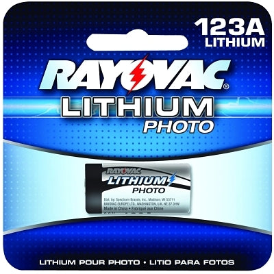 Photo Batteries, Lithium, 3V, 123A