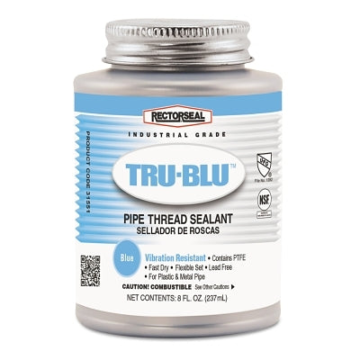 Tru-Blu Pipe Thread Sealant, 1/2 Pint Can, Blue