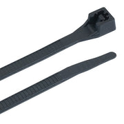 Standard Cable Ties, 75 lb Tensile Strength, 8 in, Ultraviolet Black, 1,000/Bag
