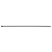 Standard Cable Ties, 75 lb Tensile Strength, 14 in L, UV Black, 100/Bag