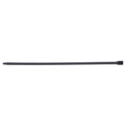 Heavy-Duty Cable Ties, 120lb Tensile Strength, 12 in L, UV Black,100/Bag