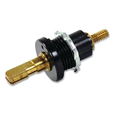 Cable Connector, 4 to 8 AWG, Receptacle, Red, Panel Mounting