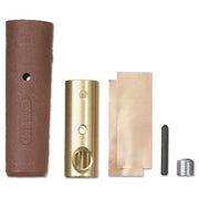 F Series E1012 Plug, Single Pole Connector, Set Screw Female, 1/0 to 3/0 AWG Cap, Red