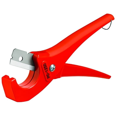 Single Stroke Plastic Pipe and Tubing Cutter, Model PC-1250, 1/8 in to 1-5/8 in Cutting Capacity
