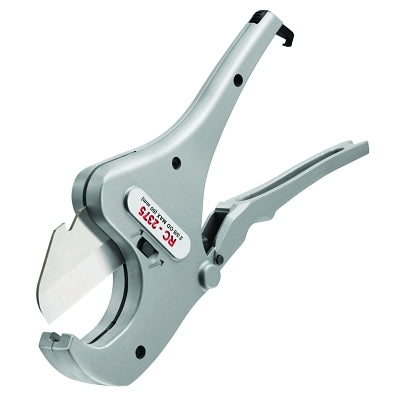 Ratcheting Pipe and Tubing Cutter, 1/2 in to 2-3/8 in Pipe Cap, For Plastic Pipe/Tubing