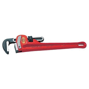 Heavy-Duty Straight Pipe Wrench, Steel Jaw, 8 in