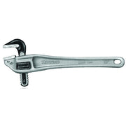 Offset Pipe Wrench, 14 in, Alloy Steel Jaw