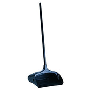 Executive Series Lobby Pro Dustpan, w/Handle, 11-1/4 in x 12-3/4 in, Plastic, Black