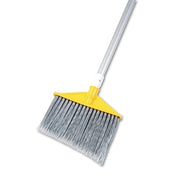 Rubbermaid Angle Broom, 9-1/4 in Plastic Block, 6-3/4 in Trim L, Polypropylene, 46-7/8 in Handle