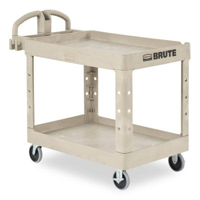 Utility Cart, 500 lb, 45-1/4 in D X 25-7/8 in W X 33-1/4 in H, Beige