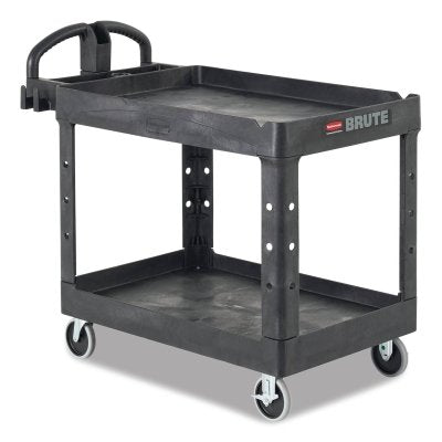 Utility Cart, 500 lb Load Capacity, 25-7/8 in W x 45-1/4 in D x 33-1/4 in H, Black