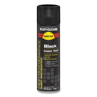 High Performance V2100 System Enamel Aerosol, 15 oz Can, Black, Gloss