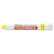 Mean Streak Permenant Marking Stick, Yellow, Bullet Tip, 12 Count