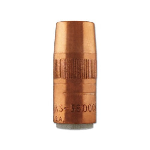 Bernard 4395A copper 300 amp nozzle insulator assembly with ribbed grip for MIG gun nozzle