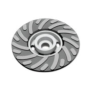 Spiralcool R425 backing pad 4-1/2 in, 5/8-11 thread, 11000 rpm medium, spiral-slot aluminum body, angle grinder backing pad