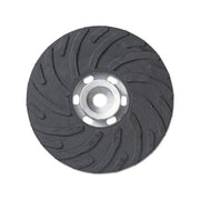 Spiralcool R500 standard backing pad 5 in diameter rubber body steel center hub spiral cooling vane abrasive backing pad