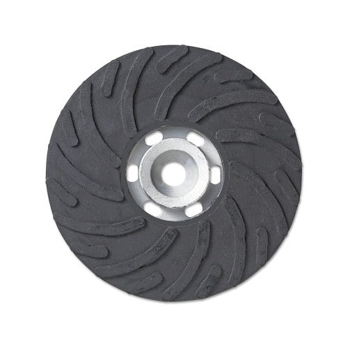 Spiralcool R500 standard backing pad 5 in diameter rubber body steel center hub spiral cooling vane abrasive backing pad
