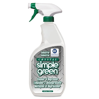 Crystal Simple Green Industrial Cleaner and Degreaser, 24 oz, Spray Bottle, Unscented