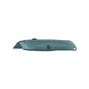 Stanley Classic 99 retractable utility knife 6 in gray metal handle carbon alloy steel blade brass thumb slider