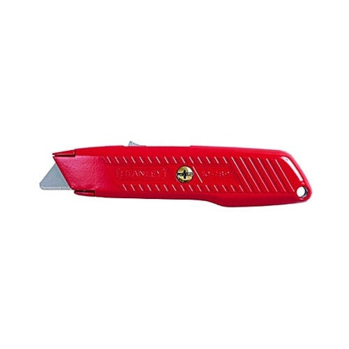 Stanley 10-189C self-retracting utility knife, 5-7/8 in, orange body, carbon steel blade, auto-retract safety utility knife