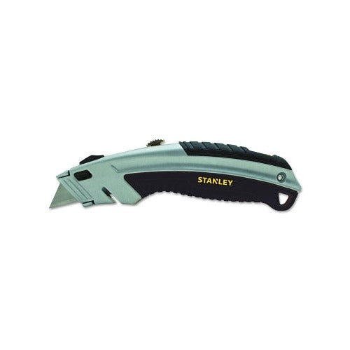 Stanley 10-788 instant change utility knife 8-1/2 in retractable steel blade gray aluminum body utility knife