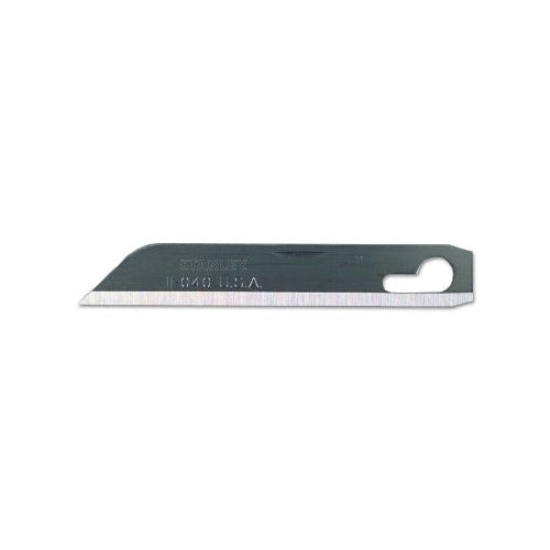 Stanley 11-040 sheepfoot pocket knife blade, 2-9/16 in, stainless steel with mounting hole, replacement utility knife blade
