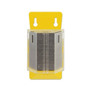 Stanley 11-921A heavy-duty utility blades 2-7/16 in carbon steel 100-pack in yellow plastic dispenser