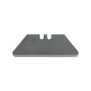 Stanley round point utility blade 1-7/8 in steel trapezoidal shape with twin notches, 5-pack utility blade