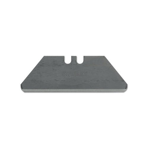 Stanley round point utility blade 1-7/8 in steel trapezoidal shape with twin notches, 5-pack utility blade