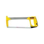 Stanley 15-113 high-tension hacksaw 12 in blade yellow plastic frame contractor grade bi-metal blade hacksaw