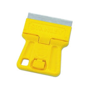 Stanley 28-100 high-visibility mini blade scraper yellow plastic body 1-1/2 in wide single-edge blade