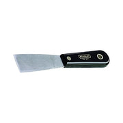 Stanley 28-241 putty knife 1-1/4 in wide flexible steel blade black nylon handle with rivets putty knife