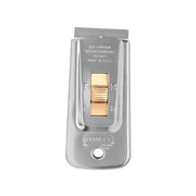Stanley retractable razor blade scraper 28-500 5-7/8 in length 1-1/2 in wide single-edge brass roller scraper