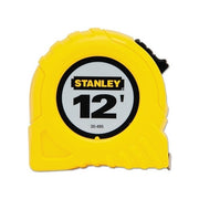 Stanley 30-485 tape rule 1/2 in x 12 ft yellow high-impact case Stanley branding blade lock measuring tool