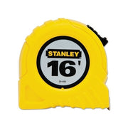 Stanley 30-495 tape rule 3/4 in x 16 ft yellow ABS case black rubber grip measuring tape