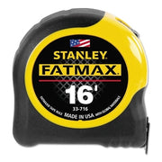 FatMax Classic Tape Measure, 1-1/4 in W x 16 ft L, SAE, Black/Yellow Case
