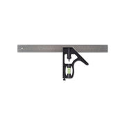 Stanley combination square 12 in die cast metal head inch metric graduations with bubble level measuring tool