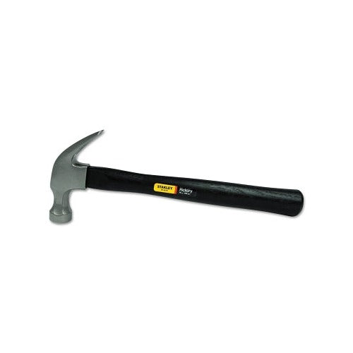 Stanley wood handle nail hammer hickory handle 13-1/4 in length 16 oz high carbon steel head curved claw hammer